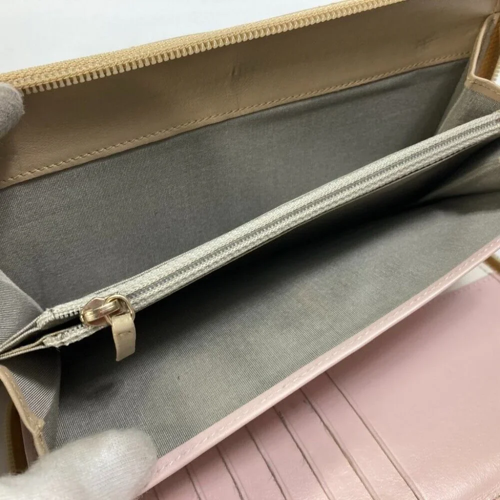 CHANEL CC Mark CC Matelasse Quilted Zip Around Long Wallet Calfskin Gold - Picture 9 of 16